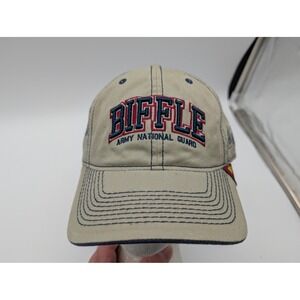 Greg Biffle Army National Guard Roush Racing NASCAR Hat Tan Blue Adjustable Cap